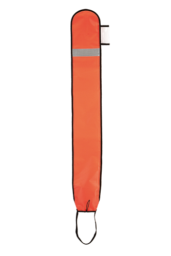 Opened simple DSMB, Orange, 140 cm long