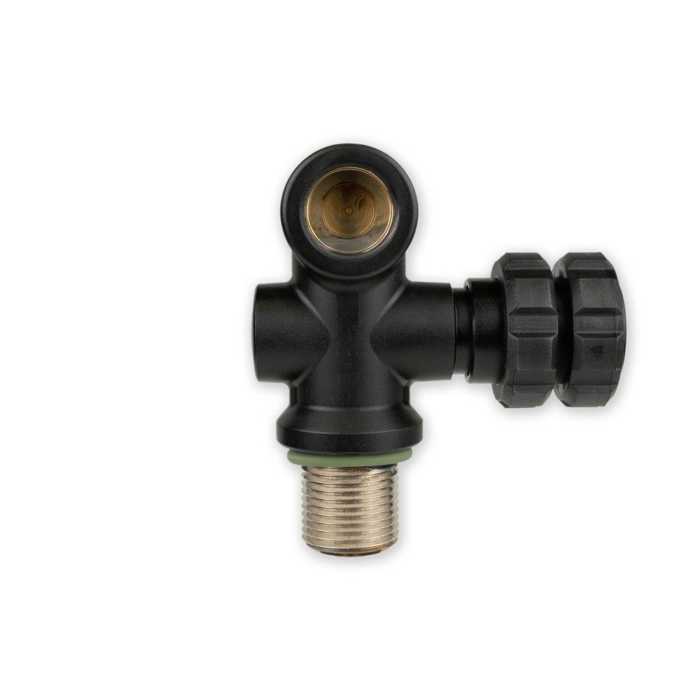 IC Valve 90° / DarkLine / Air 232 bar / left - NAUTEC