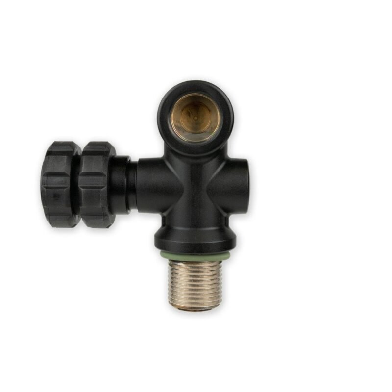 IC Valve 90° / DarkLine / Air 232 bar / right - NAUTEC