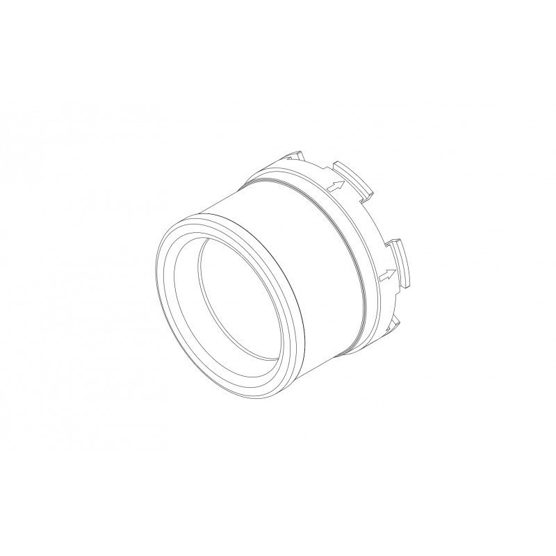 Mouthpiece, straight nipple 45 x 28 mm — inhale