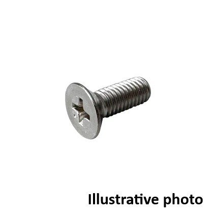 Screw M2 x 8, flat head Phillips, stainless