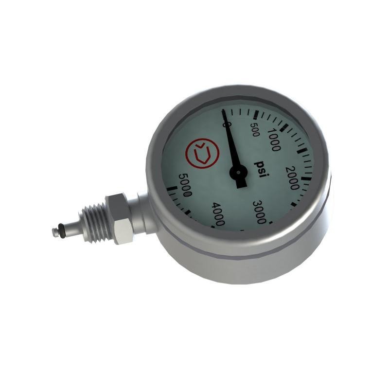 Manometer, PSI, 240 bar
