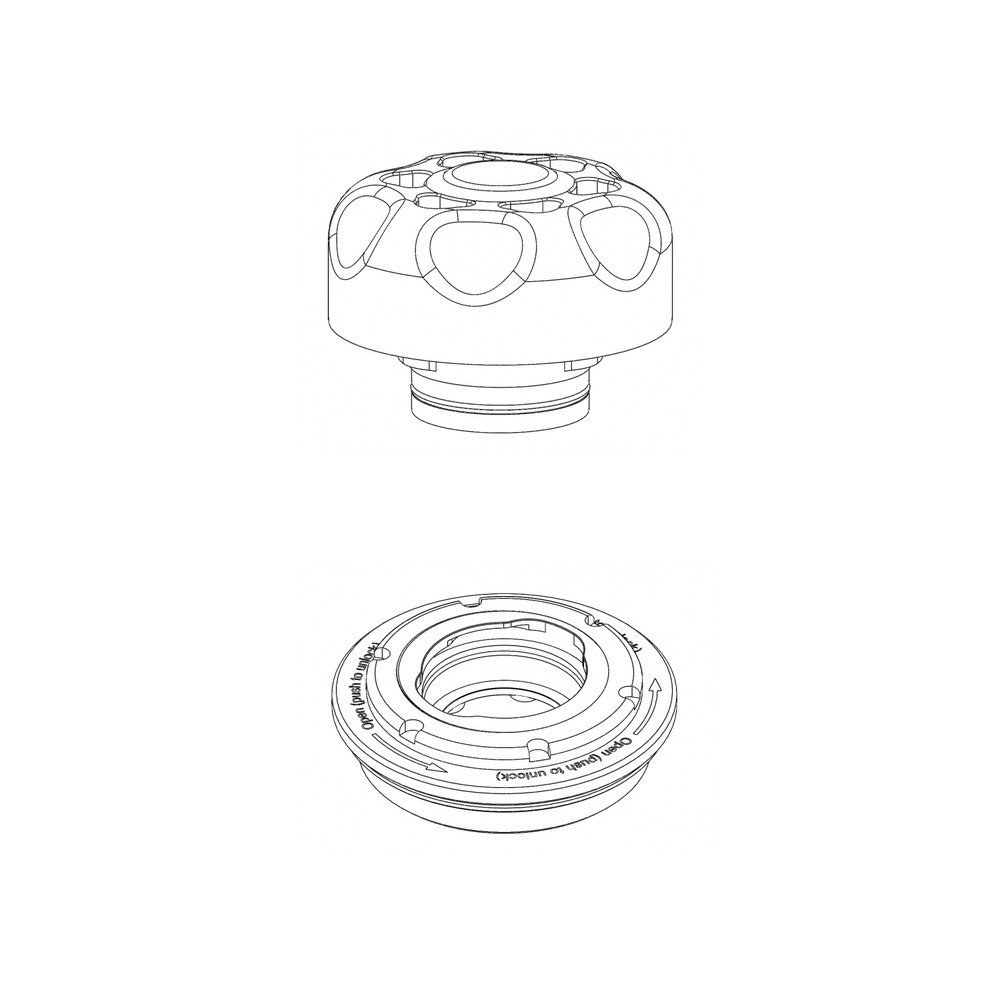 Overpressure valve (OPV) with bayonet connection for Sidemount units